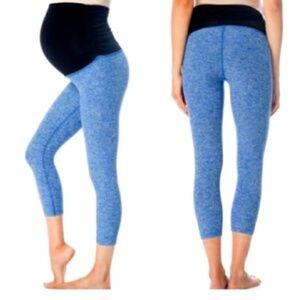 The What’s Kicking Foldover Crop Leggings from Beyond the Bump by Beyond Yoga!